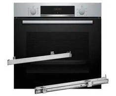 BOSCH HBA514BS3 orkaitė + BOSCH HEZ538000 vieno lygio teleskopiniai bėgeliai