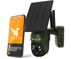 Orllo IP kamera, belaidė 4G LTE, pasukama su saulės kolektoriumi ORLLO TZ1 MORO