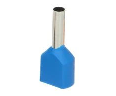 Orno Tulejka Dvigubai izoliuota mova, maksimalus skerspjūvis 0,75 mm², varinės movos ilgis 8 mm, 25 vnt. lizdinė plokštelė.