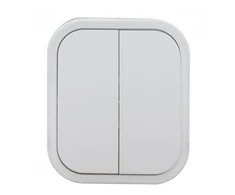 Łącznik Žvakidės jungiklis B2, 10A, 250V, IP54, WNT-2B2, baltas