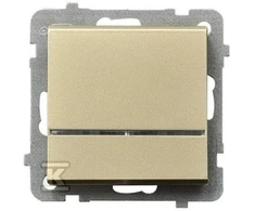 Ospel Sonata 16AX IP20 vienpolė jungtis su šampano aukso šviestuvu (LP-1RS / m / 39)