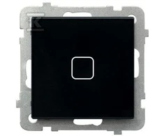 Ospel Touch jungtis Ospel Sonata Touch LPD-1RS / m / 32 monopolis su apšvietimu 10AX 230V juodas stiklas