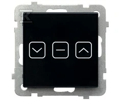 Ospel Ospel Sonata Touch ŁPD-7RS/M/32 roleto jutiklinis jungiklis su apšvietimu 10AX 230V juodas stiklas