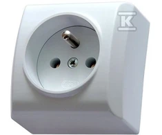 Ospel GN.1-KR.Z/U N/T IP20 Baltas BIS