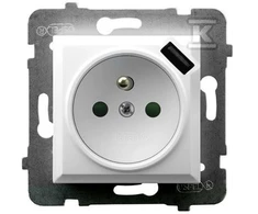 Ospel GN.1-KR.Z/U TRANS.+USB BALTA ARIA
