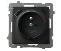 Ospel GN.1-KR.Z/U PRZ.+USB Juodas MATINIS