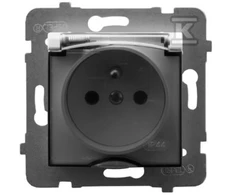Ospel ARIA šeriai lizdas su IP44 skaidriu baltu dangteliu GPH- 1UZ / m / 00 / d