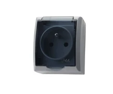 Ospel GNH-1HZ/71/d FALA Vienas hermetiškas lizdas su įžeminimu IP44 pelenai GNH-1HZ/71/d
