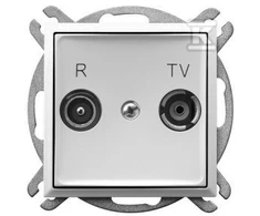 Ospel ARIA RTV terminalo lizdas baltas GPA-UK/m/00