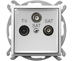 Ospel ARIA RTV- SAT lizdas su dviem SAT išėjimais balta GPA-U2S / m / 00