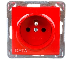 Ospel GP-1YZD/m/00 IMPRESJA Vienvietis lizdas su/be DATA raudona GP-1YZD/m/00