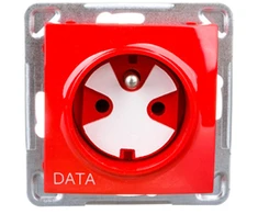 Ospel GP-1YZK/m/00 ĮSPĖJIMAS Lizdas single su/u DATA su key raudonas GP-1YZK/m/00