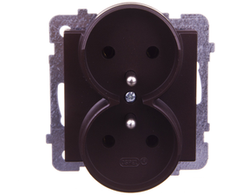 Ospel GP-2RRZ/m/40 SONATA Dvigubas lizdas su šokoladiniu metaliniu GP-2RRZ/m/40
