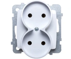 Ospel GP-2SR/m/00 KARO Lizdas podwójne b/u balta GP-2SR/m/00