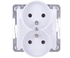 Ospel GP-2YRZ/m/00 IMPRESJA Dvigubas lizdas su/be baltos spalvos GP-2YRZ/m/00