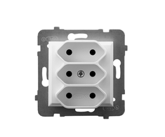 Ospel GP-3U/m/00 ARIA trigubas lizdas EURO, baltas GP-3U/m/00