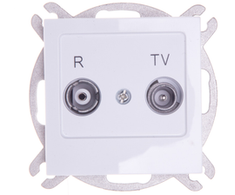 Ospel GPA-10GP/m/00 AS RTV antenos praėjimo lizdas 10dB baltas GPA-10GP/m/00