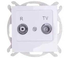 Ospel GPA-10GP/m/00 AS RTV antenos praėjimo lizdas 10dB baltas GPA-10GP/m/00