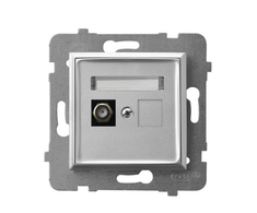 Ospel GPA-1UF/m/18 ARIA F tipo antenos lizdas, vienas, sidabrinis GPA-1UF/m/18