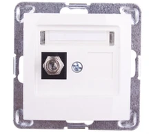 Ospel GPA-1YF/m/27 IMPRESJA Lizdas vienos antenos tipo F ecru GPA-1YF/m/27
