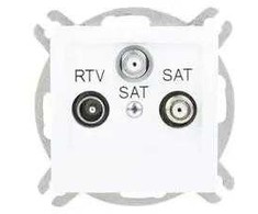 Ospel GPA-G2S/m/00 AS RTV-SAT-SAT antenos lizdas, baltas GPA-G2S/m/00