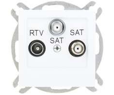 Ospel GPA-G2S/m/00 AS RTV-SAT-SAT antenos lizdas, baltas GPA-G2S/m/00