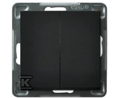 Ospel Stair Connector Sonata dvivietis 16AX IP20 juodas metalas (LP-10R / m / 33)
