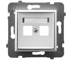 Ospel ARIA Keystone dvigubo lizdo korpusas tiesiai baltas GPK- 2U / p / 00