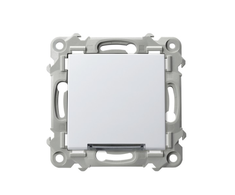 Ospel ŁP-1ZS/m/00 SZAFIR Vienpolis jungiklis su baltu apšvietimu, baltas ŁP-1ZS/m/00