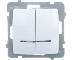 Ospel žvakidės jungtis Karo dvivietis su baltu apšvietimu (LPG-2SS / m / 00)