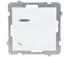 Ospel ŁP-3GS/m/00 AS Laiptinės jungiklis su apšvietimu, baltas ŁP-3GS/m/00