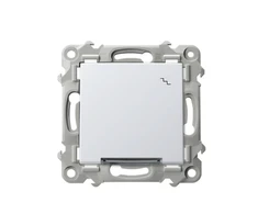 Ospel ŁP-3ZS/m/00 SZAFIR Laiptų jungiklis su baltu foniniu apšvietimu baltas ŁP-3ZS/m/00
