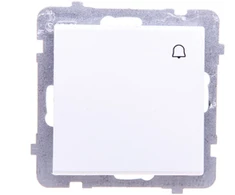 Ospel ŁP-6R/m/75 SONATA Normaliai atidarytas jungiklis, varpelis, matinės baltos spalvos ŁP-6R/m/75