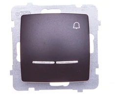 Ospel ŁP-6SS/m/40 CARO Saga /varpelis/ su foniniu apšvietimu šokolado metalo spalvos ŁP-6SS/m/40
