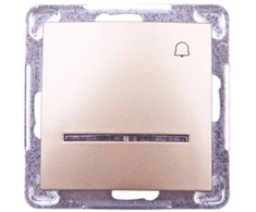 Ospel Skambučio mygt./apšv. p/t IMPRESJA 10A/250V/maks. 3520W aukso sp.