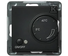 Ospel Sonata temperatūros reguliatorius su juodo metalo grindų jutikliu (RP- 1R / m / 33)