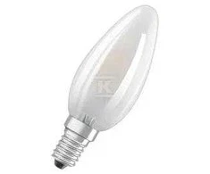 LED lempa Osram, B35, 4W, E14, 2700K, 470lm, matinė, 2 vnt