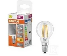 LED lemputė OSRAM Filament, E14, P60, burbuliukas, 5,5W, 2700K, 806lm, non-dim,skaidri