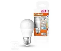 LED lemputė OSRAM, E27, P60, burbuliuko formos, 7W, 4000K, 806 lm, non-dim, matinė