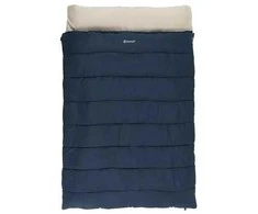 Outwell Contour Lux Deep Mėlyna | Sleeping Bag | 220 x 145 cm | -22 to 12 °C | Both Side Zipper
