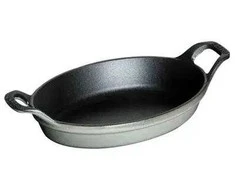 STAUB ovalus mini kepimo ir gratino indas, 250 ml, grafito spalvos