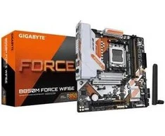 Pagrindinė plokštė „Gigabyte B850M FORCE WIFI6E“ (1.0 rev.) | Procesorių šeima AMD | Procesoriaus lizdas AM5 | DDR5 | Palaikomos kietojo disko sąsajos SATA, M.2 | SATA jungčių skaičius 4