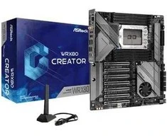 Pagrindinė plokštė ASRock WRX 80 CREATOR AMD WRX80 Socket sWRX8 Extended ATX plokštė