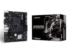„Biostar A520MHP“ pagrindinė plokštė AMD A520, lizdas AM4, „micro ATX“