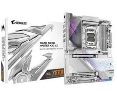 Pagrindinė plokštė GIGABYTE X870E AORUS MASTER X3D ICE AMD X870E Lizdas AM5 ATX