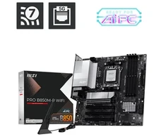Pagrindinė plokštė MSI PRO B850M-P WIFI AMD B850 Lizdas AM5 micro ATX