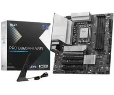 „MSI PRO B860M-A WIFI“ pagrindinė plokštė „Intel B860 LGA 1851“ (V1 lizdas), „micro ATX“