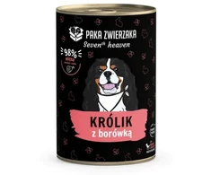 PAKA ZWIERZAKA Seventh Heaven triušiena with blueberries Mono - wet dog food - 400g
