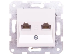 Panasonic Viko KarRE PC lizdas dvivietis RJ45 kat 5E baltas (90963634)
