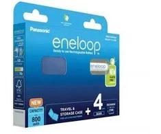 PANASONIC ENELOOP AAA 800mAh 4 vnt. + dėžutė